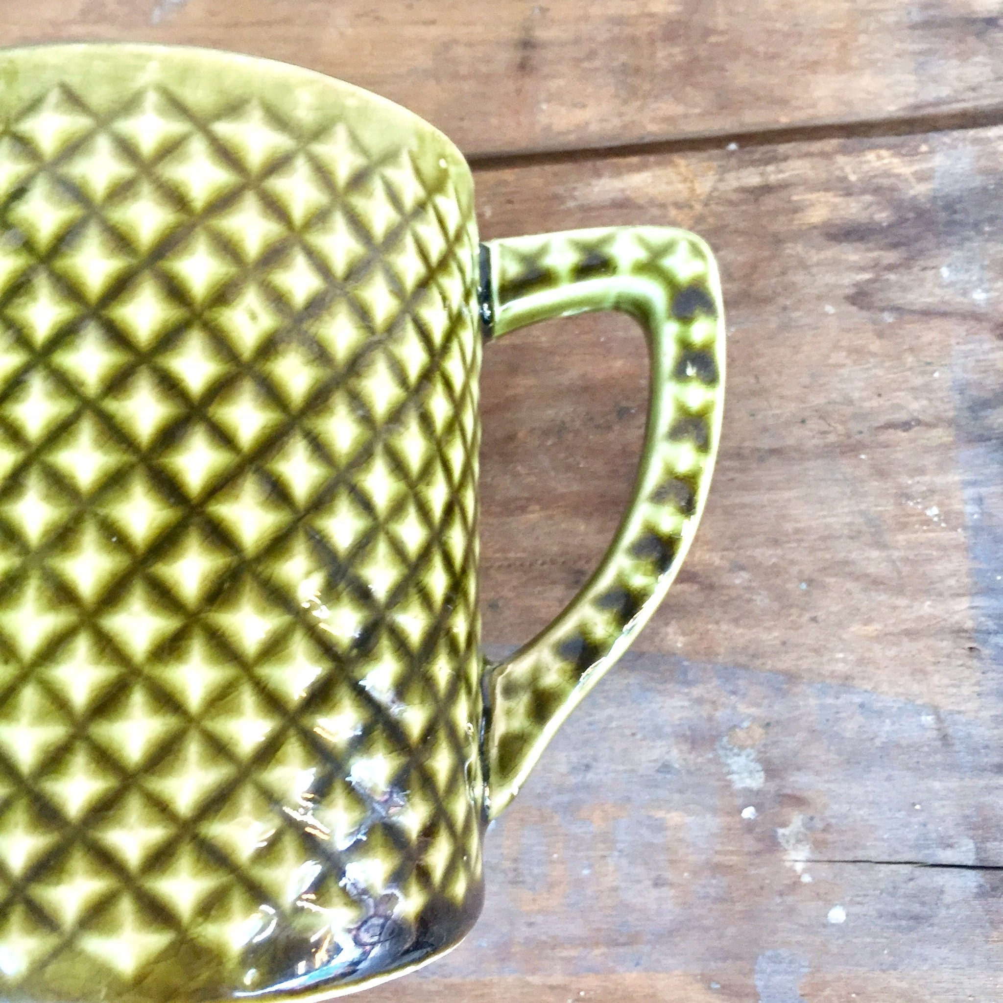 Vintage Holt Howard Mugs | Midcentury Modern | MCM | Green | Vintage Mugs | Drink ware | Ceramic Mugs | Gift For Her | Housewarming Gift