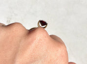 14 Karat Yellow Gold and Garnet Ring | Emerald Cut | Vintage Jewelry | Yellow Gold | 14K | Garnet | Red Stone | Engagement Ring | Gift