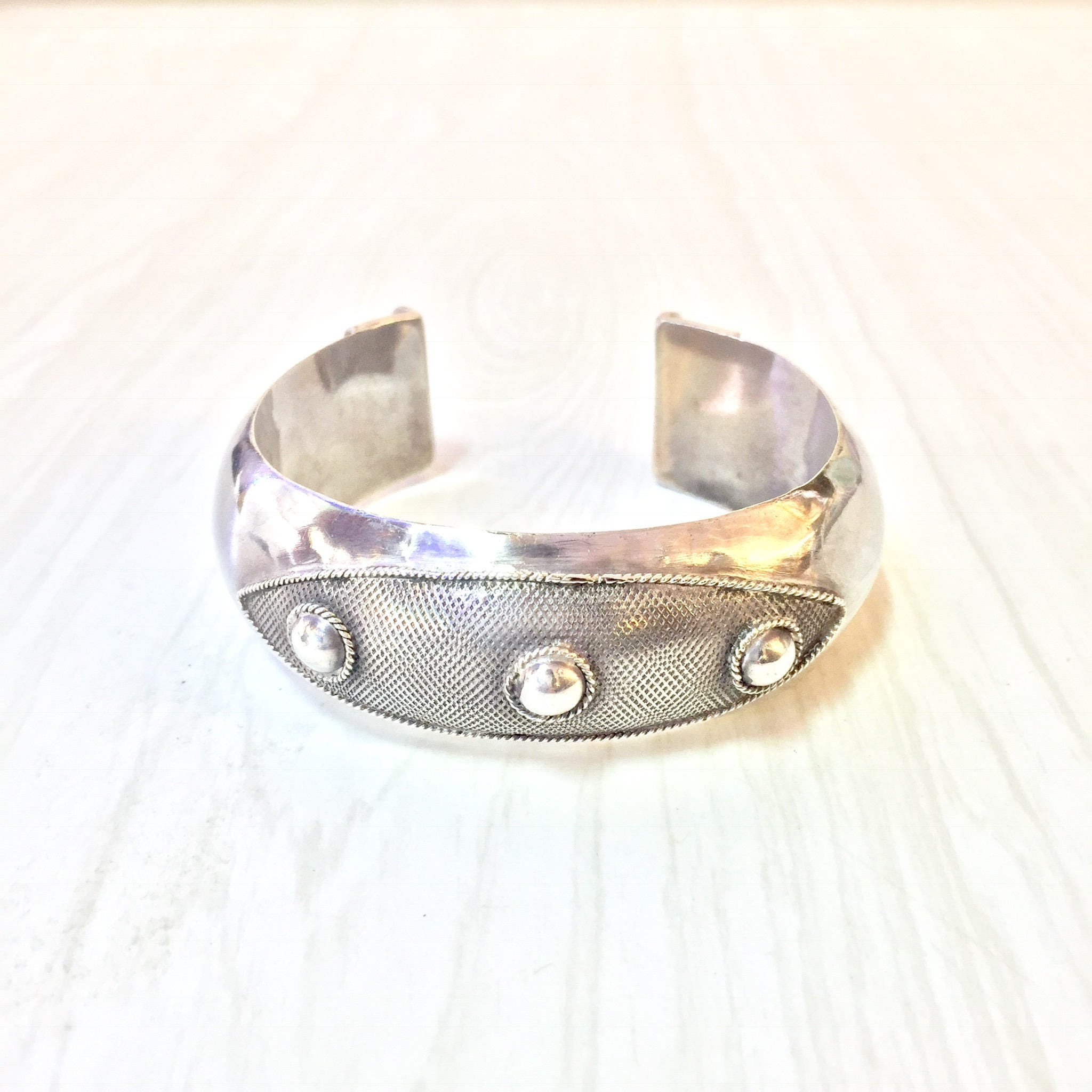 Vintage Sterling Silver Cuff Bracelet | Vintage Jewelry | Sterling Silver | 925 | Gift for Her | Unisex Jewelry | Minimalist Bracelet | Gift