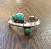 Southwestern Style Turquoise Cuff Bracelet | Sterling Silver Jewelry | Turquoise Bracelet | Solid Silver | Turquoise Beads | Gift for Her |