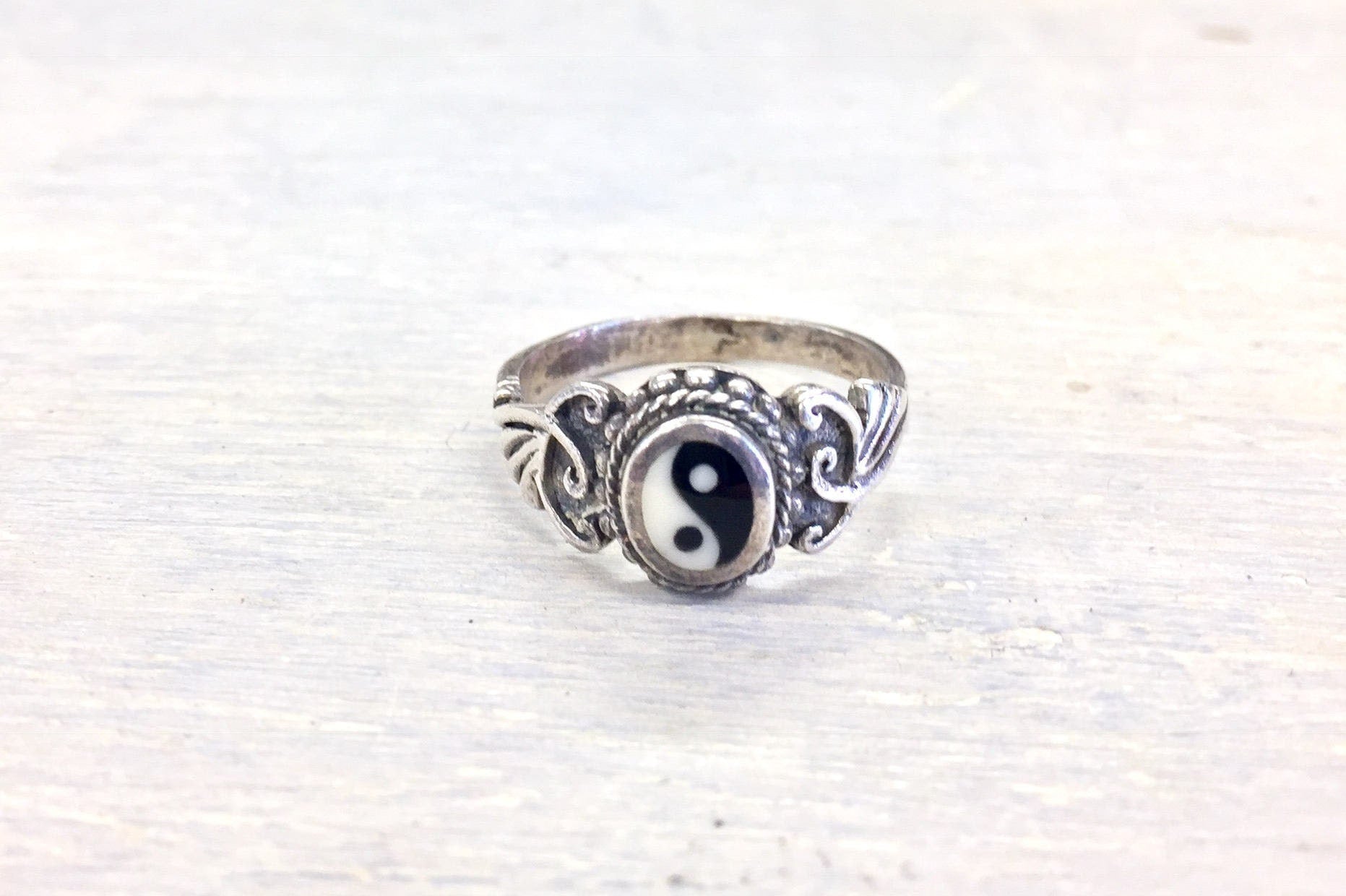 Sterling Silver Ring | Yin Yang | Vintage Ring | Yin Yang Ring | 90's Fashion | Vintage Jewelry | Vintage Sterling Silver | Sterling Jewelry