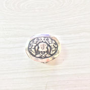 Monogrammed Trinket Box | Sterling Silver Box | Small Knick Knack Box | Vintage Jewelry Box | Southeast Asian Silver Box | Organization