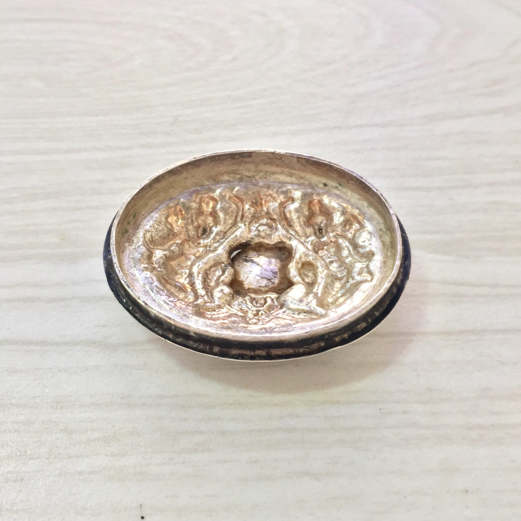 Monogrammed Trinket Box | Sterling Silver Box | Small Knick Knack Box | Vintage Jewelry Box | Southeast Asian Silver Box | Organization