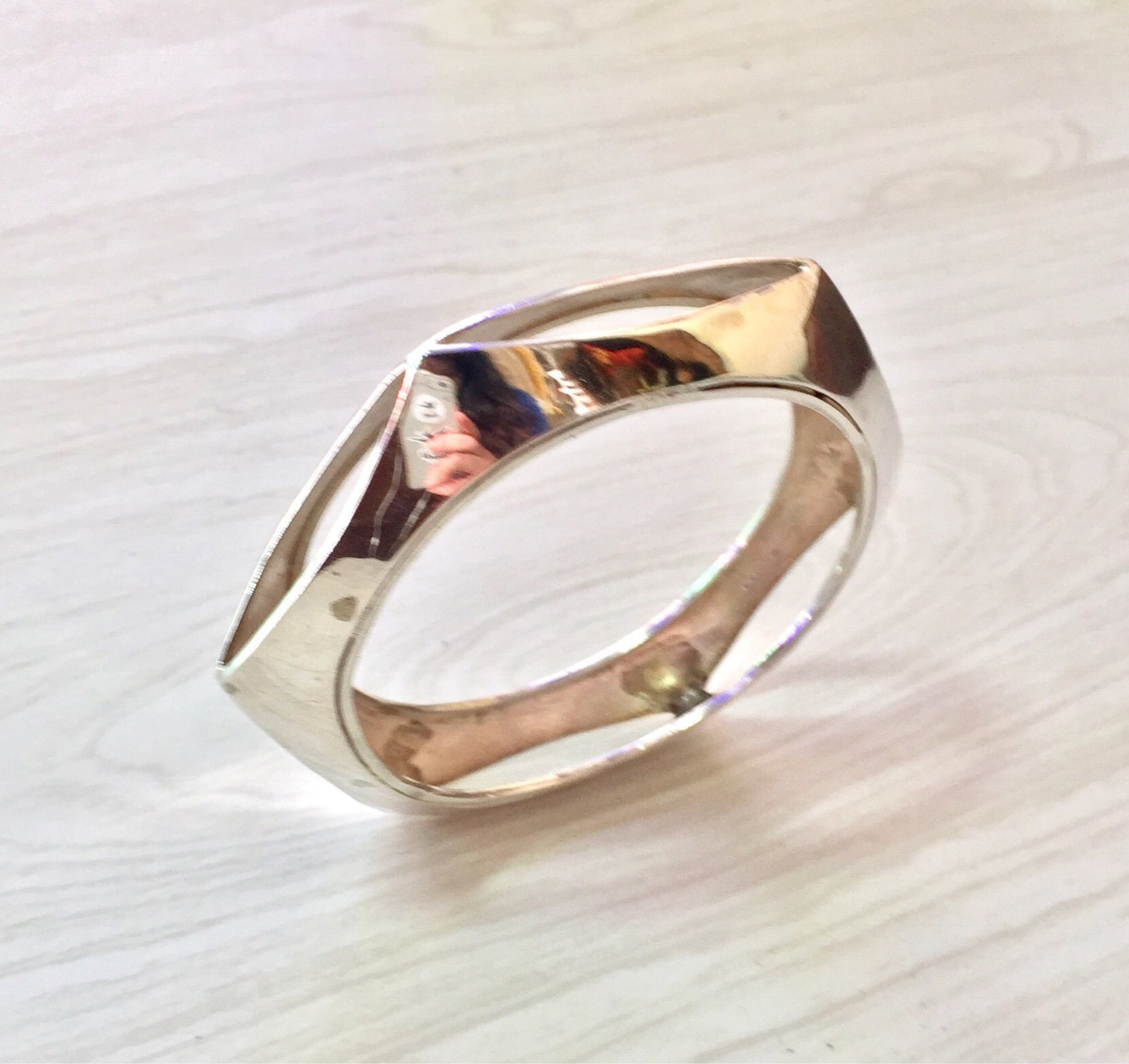 Sterling Silver Bangle Bracelet | Vintage Jewelry | 925 | Cuff Bracelet | Bohemian Jewelry | Boho | Unique Bracelet | Gift for Her |