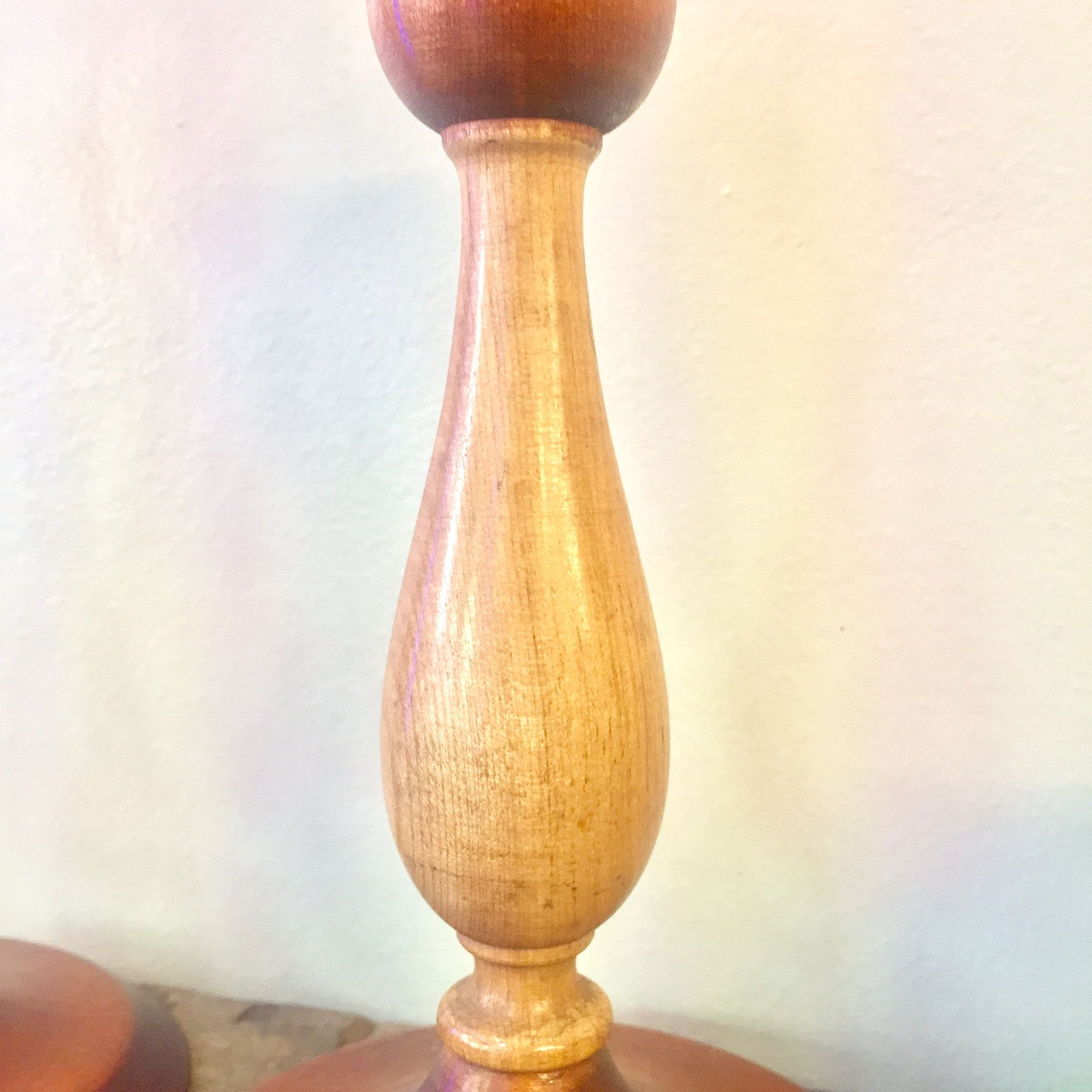 Farber and Shlevin Candlesticks | Wooden Candlesticks | Wood Carved | Home Decor | Bohemian Home | Candlestick Set | Housewarming Gift |