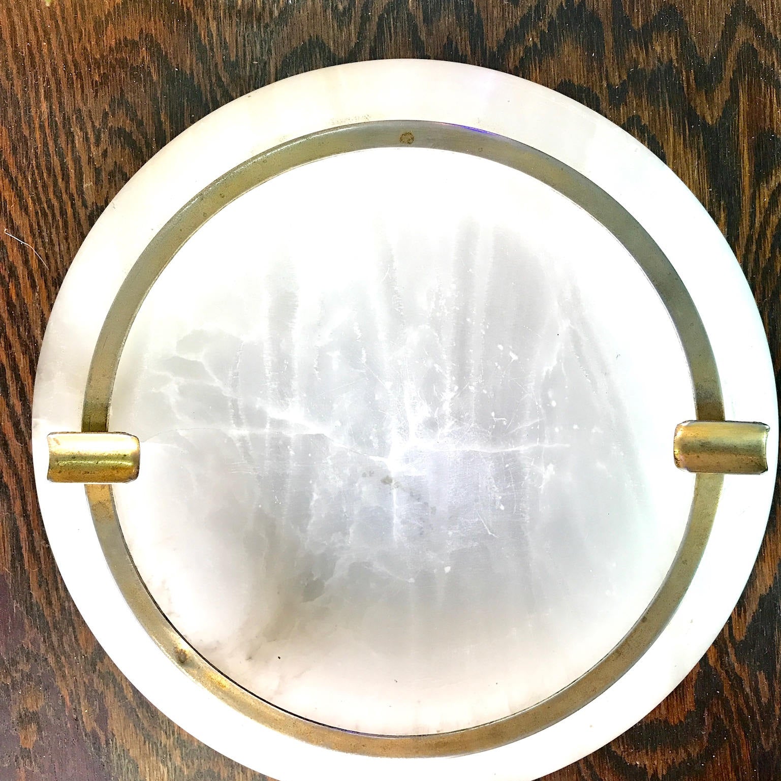 Vintage Art Deco Alabaster Ashtray | Quartz Ash Tray | Art Deco Home Decor | Vintage Home | Ashtray | Catch All Dish | Alabaster | Boho