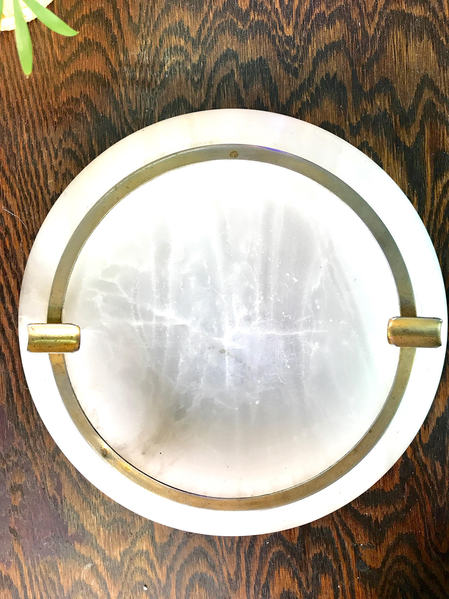 Vintage Art Deco Alabaster Ashtray | Quartz Ash Tray | Art Deco Home Decor | Vintage Home | Ashtray | Catch All Dish | Alabaster | Boho