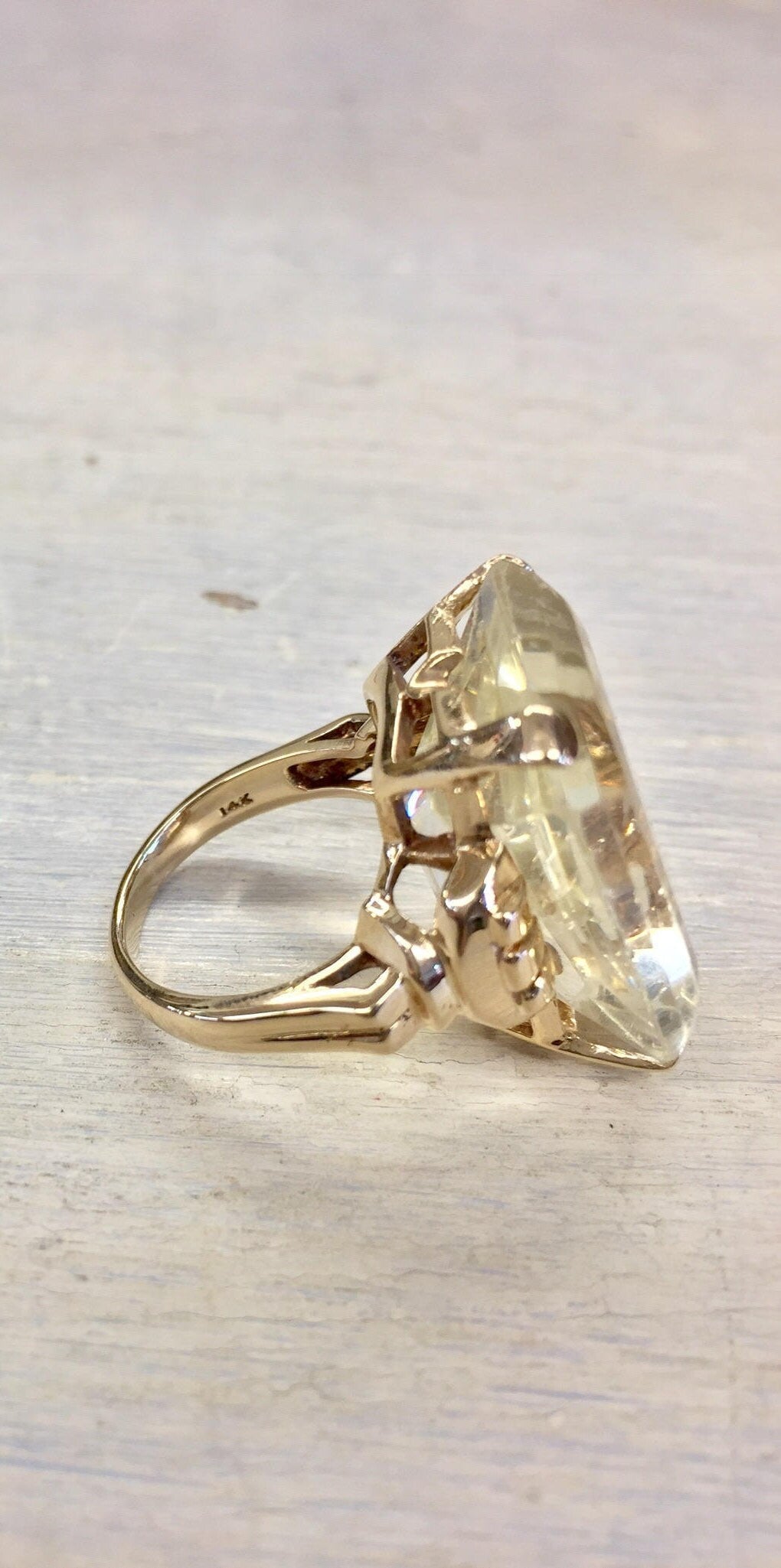 14 Karat Gold Ring | Vintage Gold Jewelry | 14 Karat | Vintage Ring | Gold Ring | Cocktail Ring | Vintage Jewelry | Gold | Engagement Ring