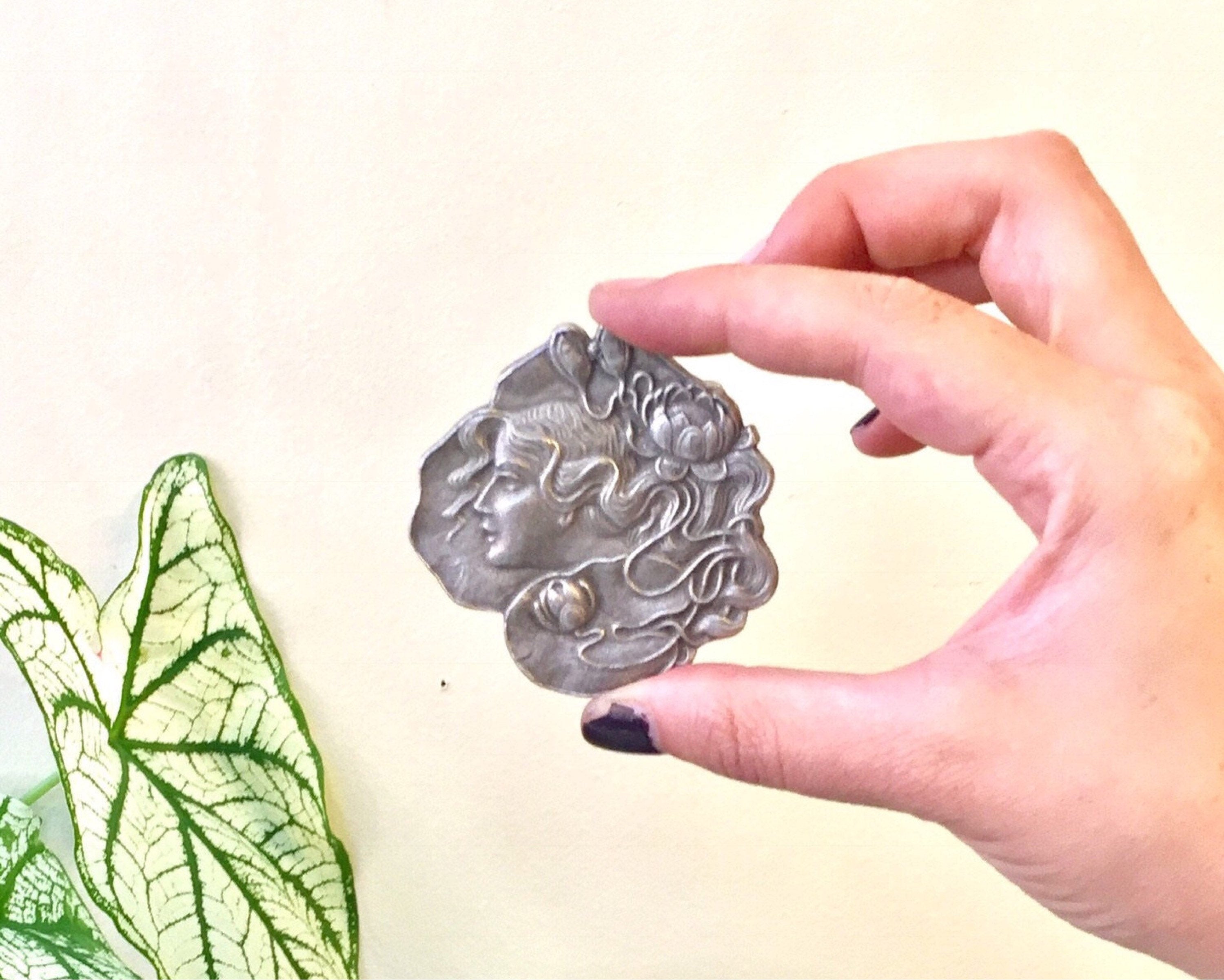 Vintage Pewter Belt Buckle | Solid Pewter | Belt Buckle | Bohemian Fashion | Belt Accessory | Boho | Fairy Belt Buckle | Gift for Her |Retro