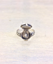 Sterling Silver Jewelry | Silver Jewelry | Silver Ring | Vintage Ring | Poison Ring | Vintage Poison Ring | Gothic Ring | Vintage Jewelry