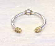 Silver Bracelet | Silver Cuff | Sterling Silver | Silver Jewelry | Brass | Brass Bracelet | Vintage | gift for her | gift | jewelry |