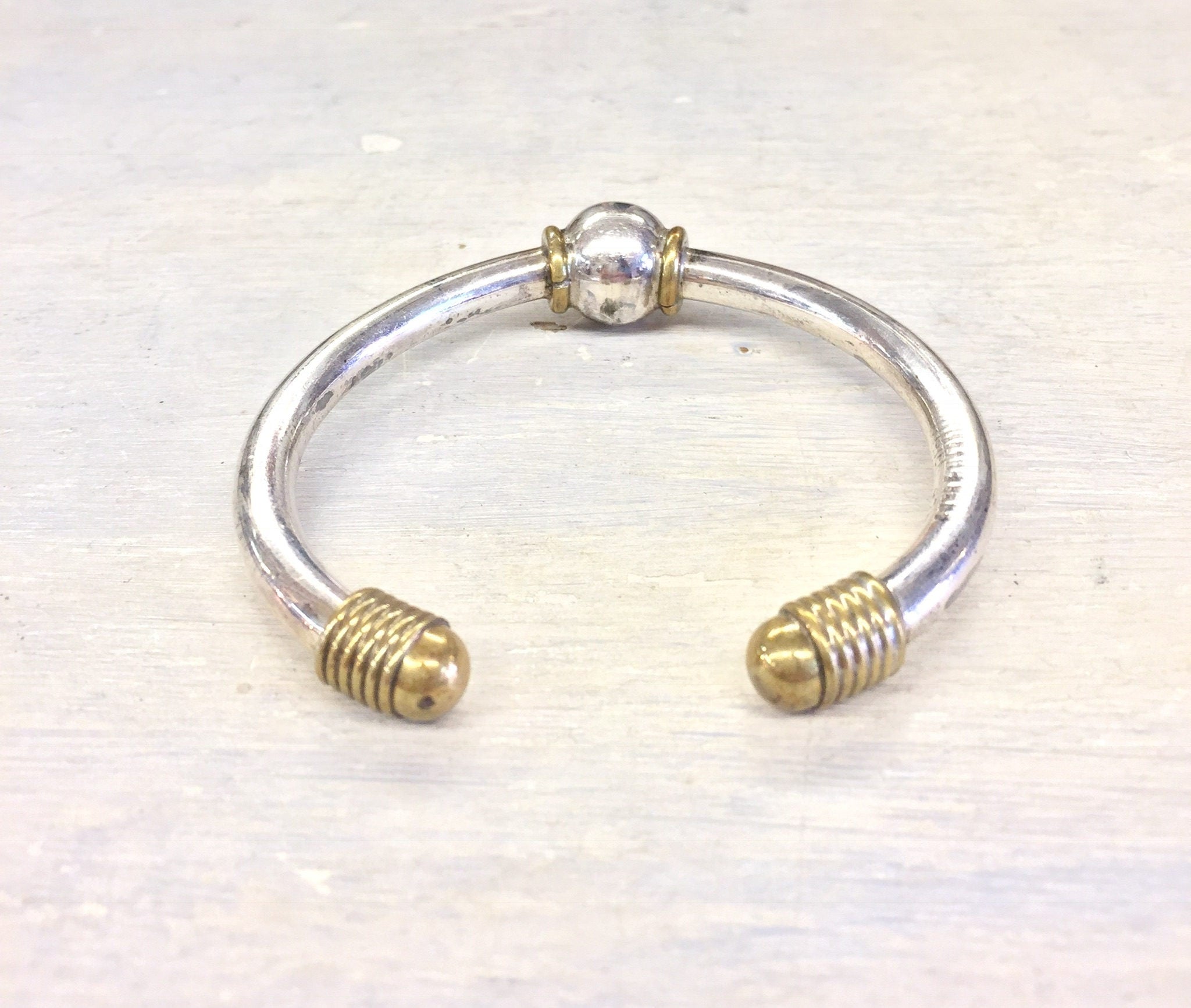 Silver Bracelet | Silver Cuff | Sterling Silver | Silver Jewelry | Brass | Brass Bracelet | Vintage | gift for her | gift | jewelry |