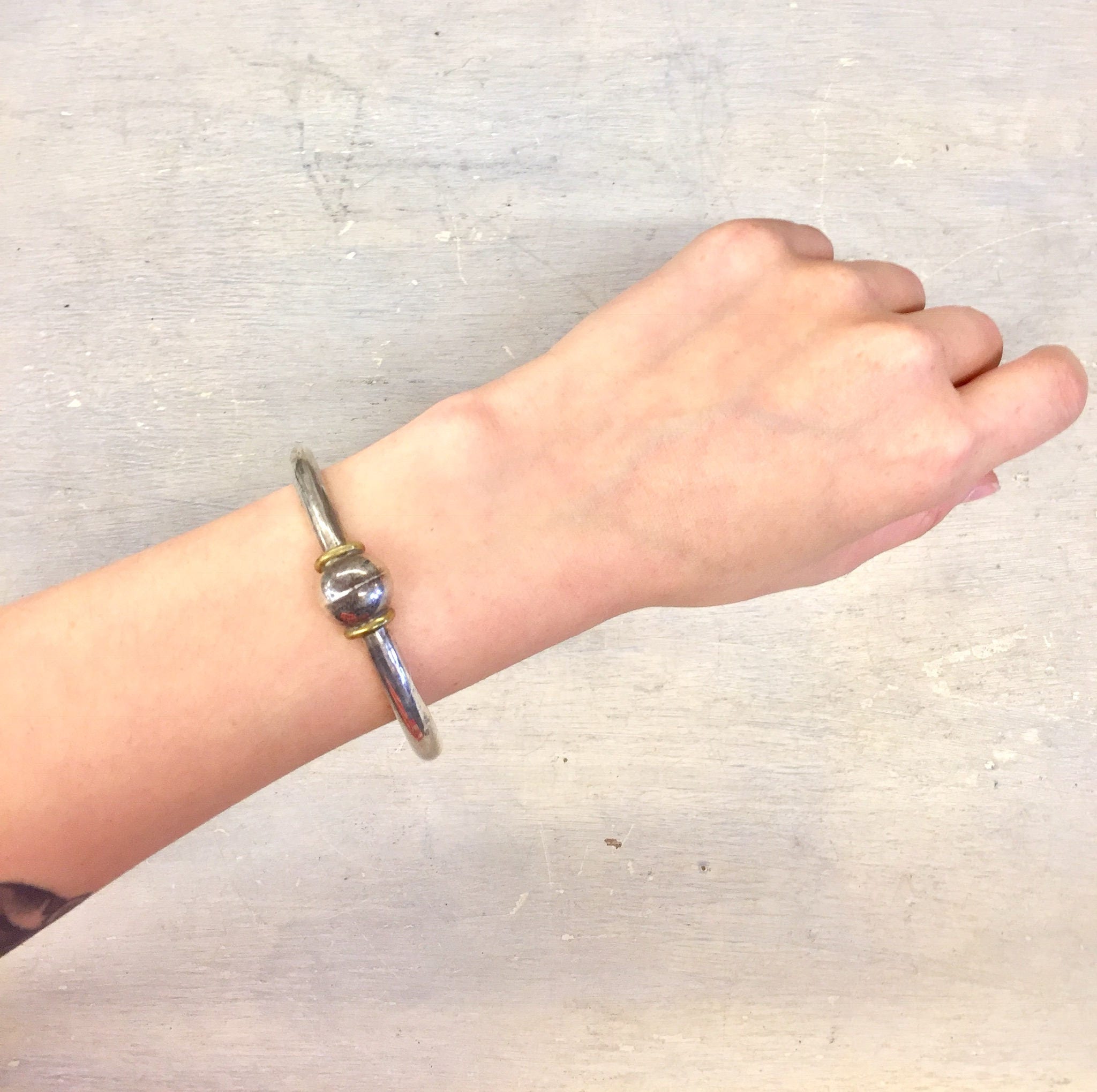 Silver Bracelet | Silver Cuff | Sterling Silver | Silver Jewelry | Brass | Brass Bracelet | Vintage | gift for her | gift | jewelry |