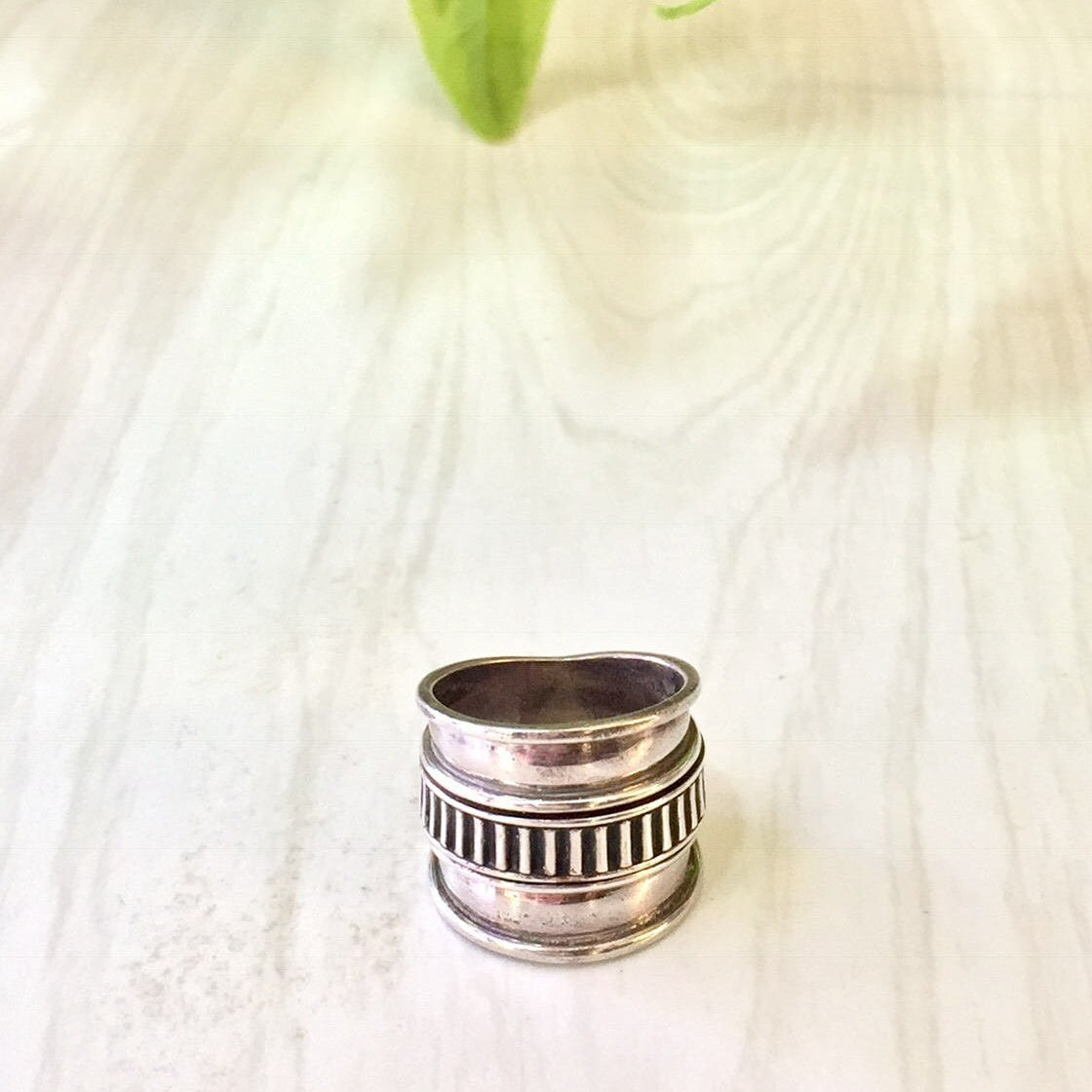 Sterling Silver Spinner Ring | Silver Ring | Vintage Jewelry | Spinner | Wide Band | Meditation Ring | Holiday Gift Idea | Minimal Ring