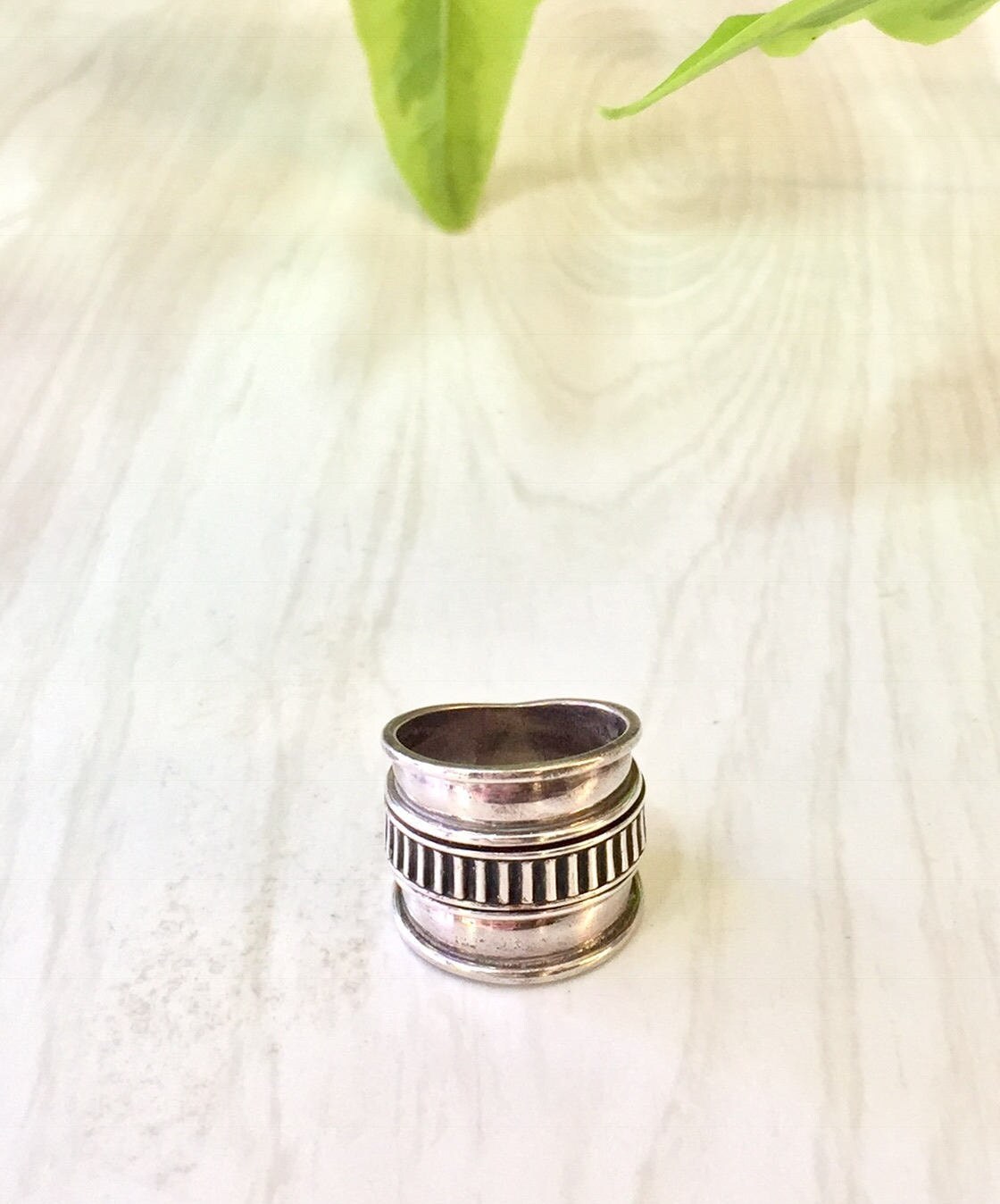 Sterling Silver Spinner Ring | Silver Ring | Vintage Jewelry | Spinner | Wide Band | Meditation Ring | Holiday Gift Idea | Minimal Ring