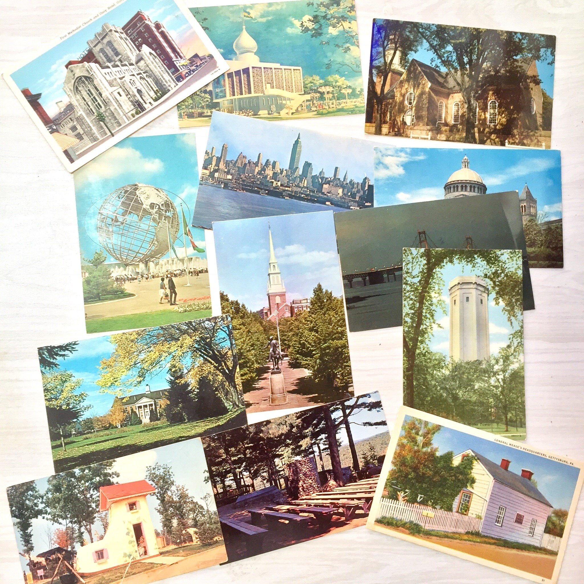 Vintage Postcards | Holiday Postcards | Vintage Ephemera | Vintage Souvenir | Travel | Scrapbooking | Trains | Planes | Animals | Religious