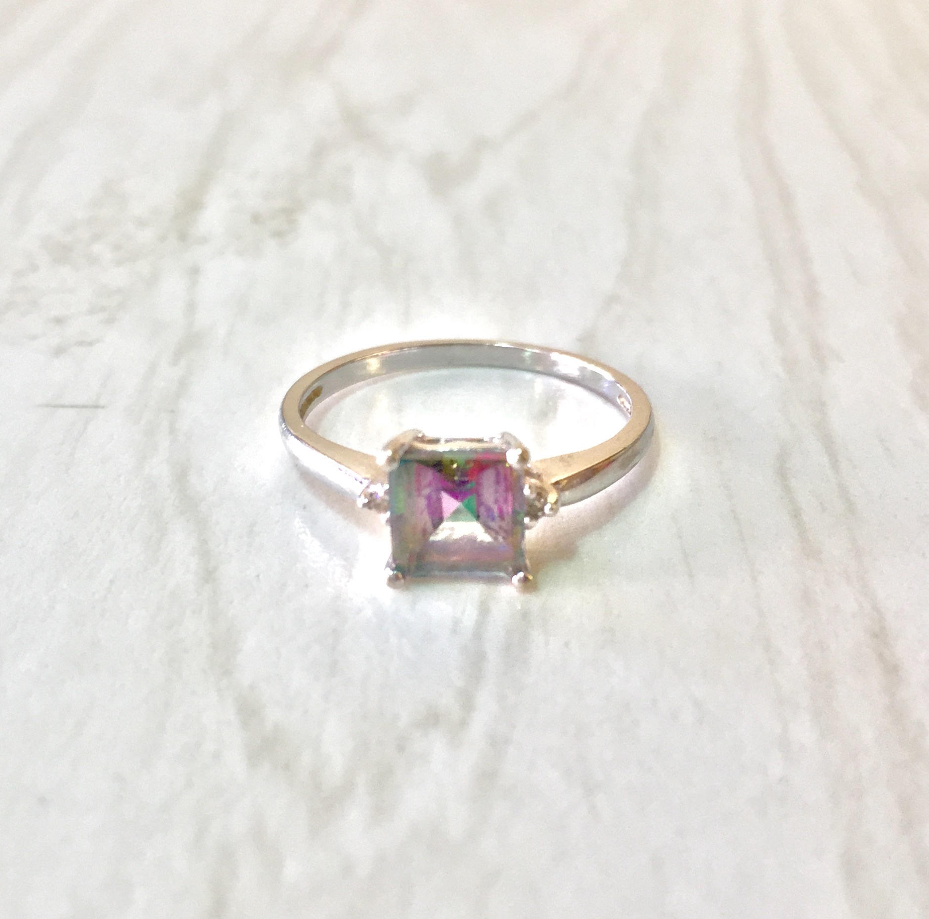 Alexandrite and 10 Karat White Gold Suite Set | Alexandrite Jewelry | 10K White Gold | Suite Set Jewelry | Ring | Earrings | Necklace | Gift