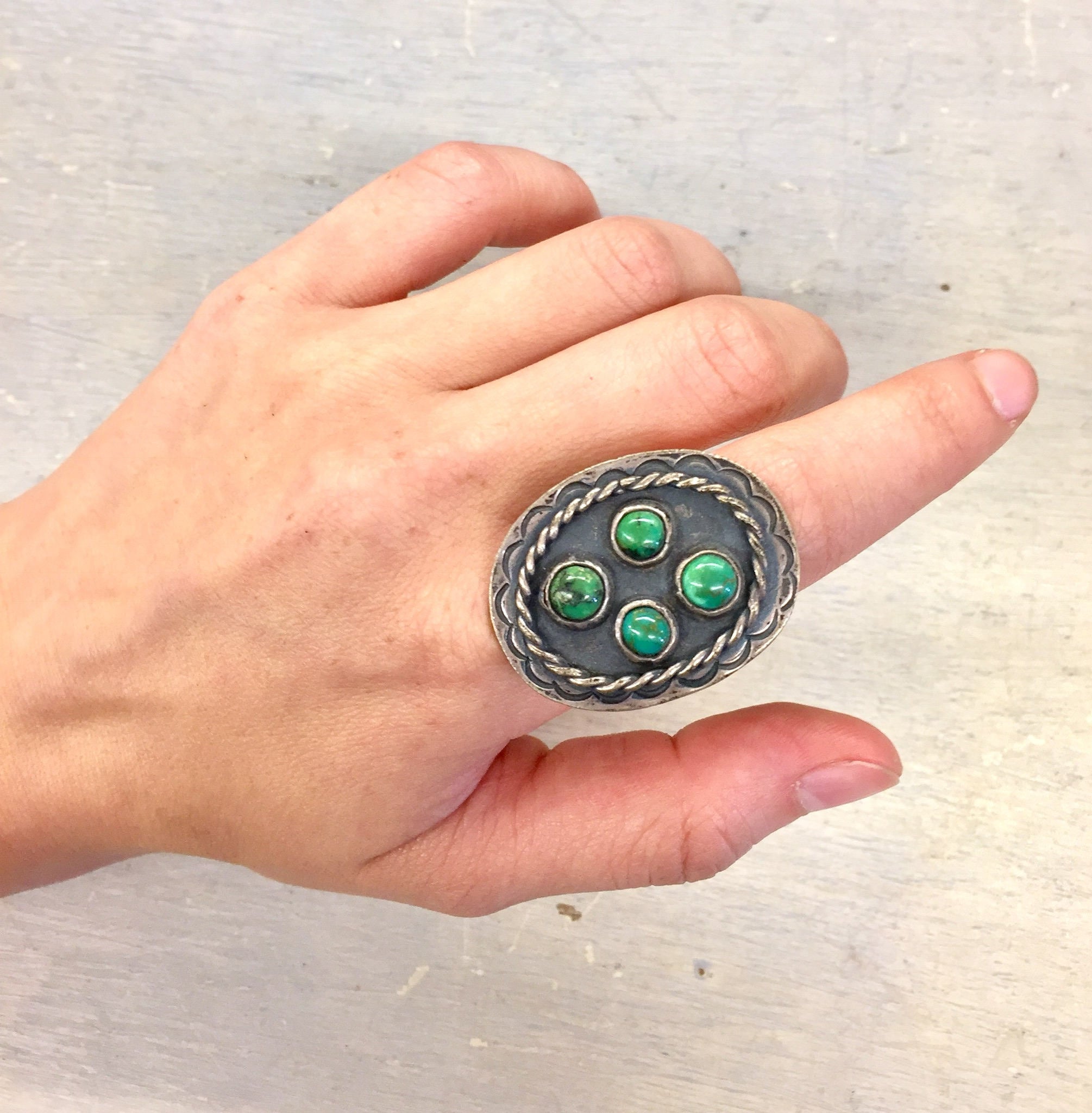Sterling Jewelry | Turquoise Jewelry | Turquoise Ring | Vintage Turquoise | Vintage Ring | Vintage Jewelry | Sterling Silver | Silver Ring