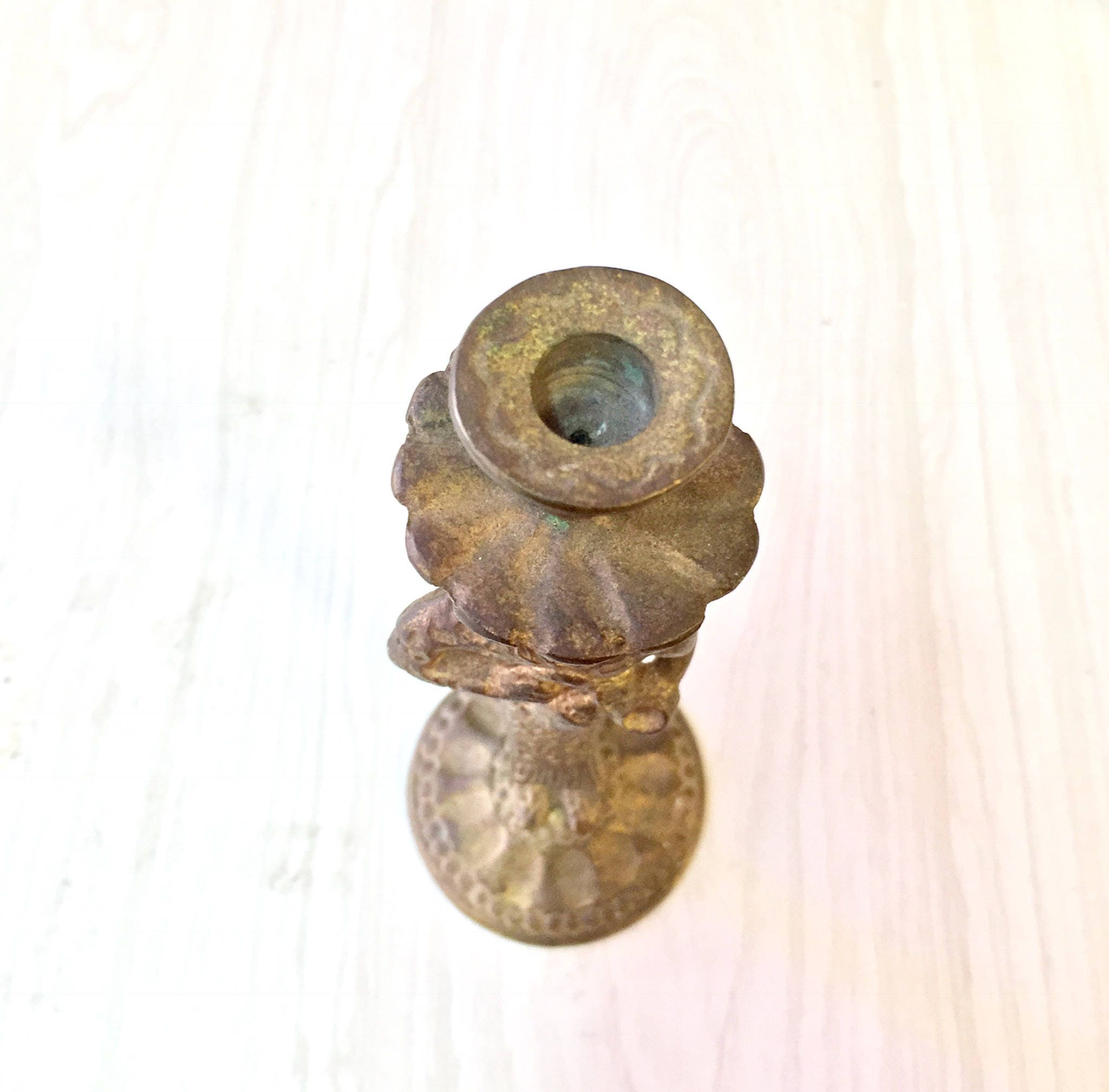 Brass Candlestick Holder | Vintage Brass | Woman Candlestick Holder | Vintage Home Decor | Boho Decor | Vintage Lighting | Candles | Gift