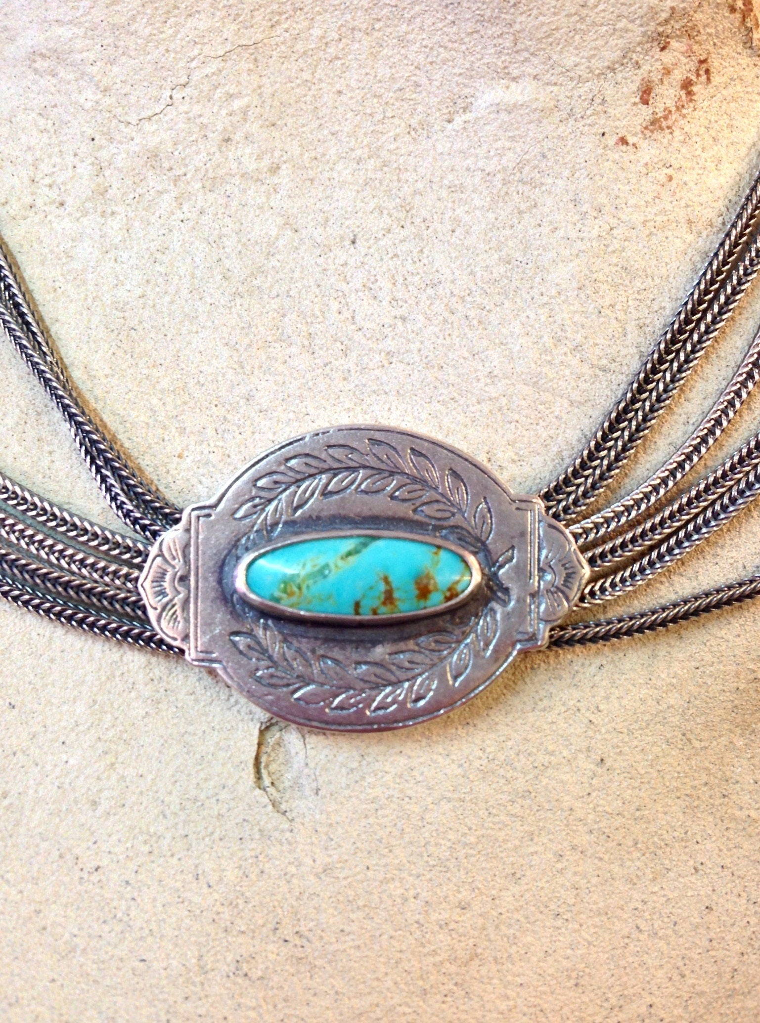 Vintage Sterling | Vintage Necklace | Vintage Turquoise | Vintage | Sterling | Turquoise | Necklace | Vintage Jewlery | gift | gift for her