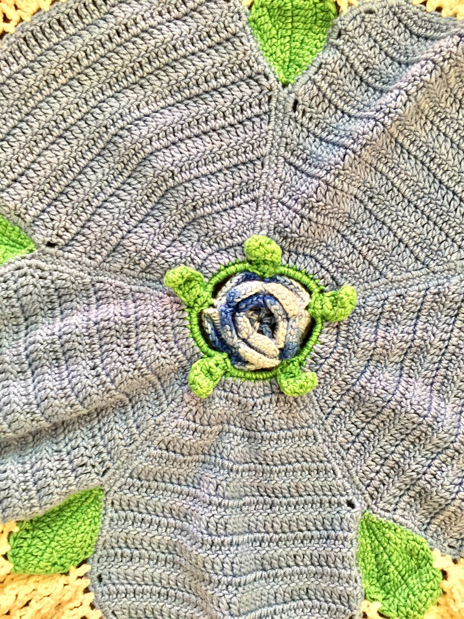 Crocheted Doily | Handmade Doily | Set of Two | Two Doilies | Crochet | Handmade | Home Decor | Textiles | Vintage | Vintage Doily | green