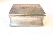 Silver Box | Sterling Trinket Box | Sterling Silver Box | Trinket Box | Etched Silver | Ornate Silver | Sterling Silver | Vintage Box |