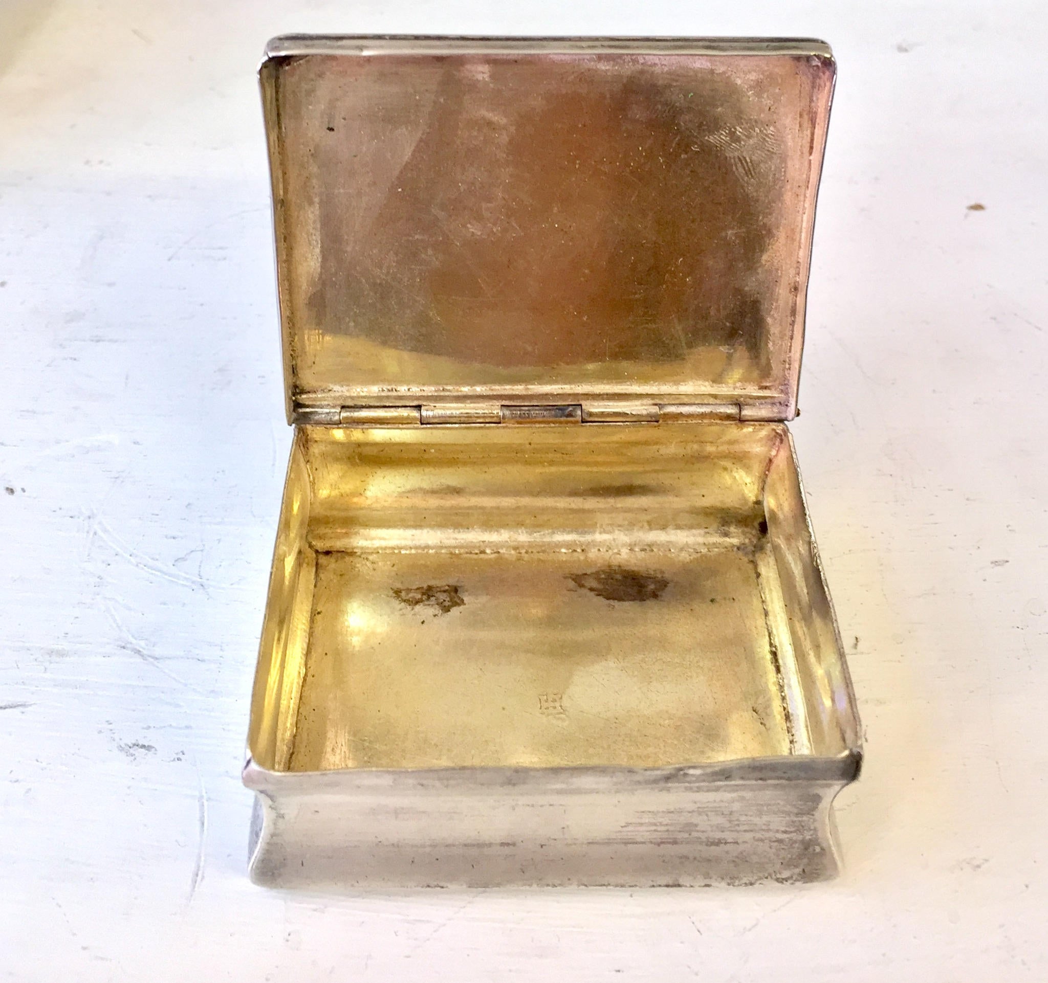 Silver Box | Sterling Trinket Box | Sterling Silver Box | Trinket Box | Etched Silver | Ornate Silver | Sterling Silver | Vintage Box |