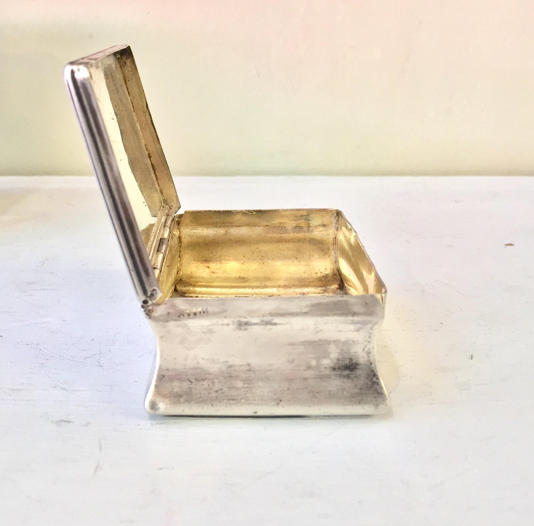 Silver Box | Sterling Trinket Box | Sterling Silver Box | Trinket Box | Etched Silver | Ornate Silver | Sterling Silver | Vintage Box |