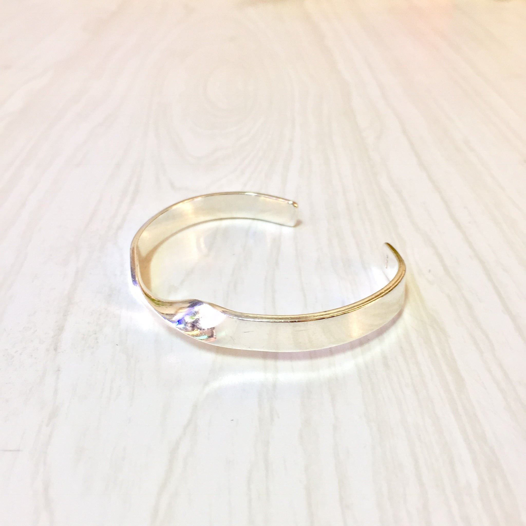 Simple Twist Sterling Silver Cuff Bracelet | Minimalist Jewelry | Twist Design Cuff Bracelet | 925 Jewelry | Classic and Timeless Jewelry