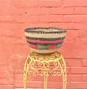 Woven Basket | Colorful Basket | Home Decor | Handmade Decor | Vintage Home Decor | Boho Decor | Boho Home Decor | Vintage Boho | Boho Home