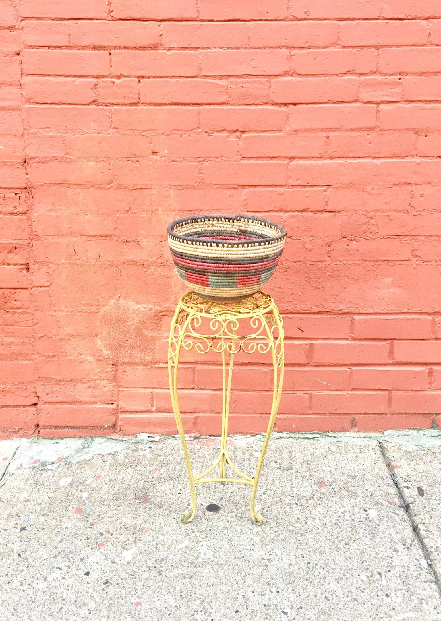 Woven Basket | Colorful Basket | Home Decor | Handmade Decor | Vintage Home Decor | Boho Decor | Boho Home Decor | Vintage Boho | Boho Home