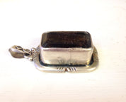 Vintage Crystal Pendant | Sterling Silver Crystal | Vintage Sterling Silver | Vintage Necklace Pendant | Sterling Silver Pendant