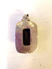 Vintage Crystal Pendant | Sterling Silver Crystal | Vintage Sterling Silver | Vintage Necklace Pendant | Sterling Silver Pendant