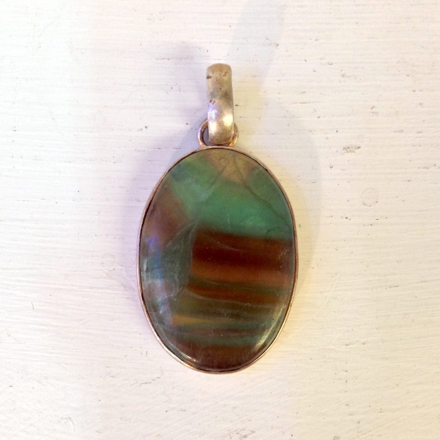 Vintage Opal Pendant | Vintage Silver Pendant | Silver Opal Pendant | Vintage Opal Necklace Pendant | Silver Opal Pendant