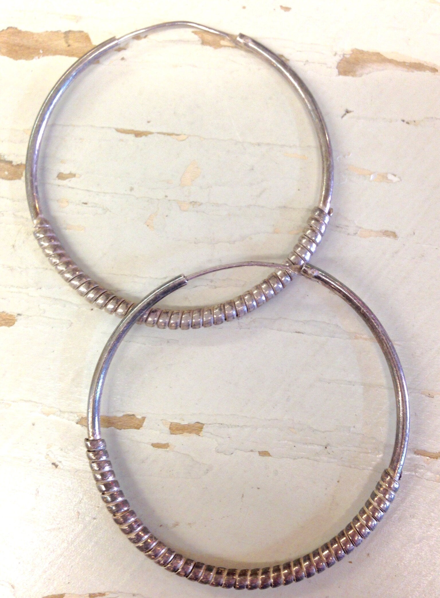 Silver Hoops | Vintage Silver Hoops | Silver Earrings | Silver Jewlery | Vintage Jewlery | Silver