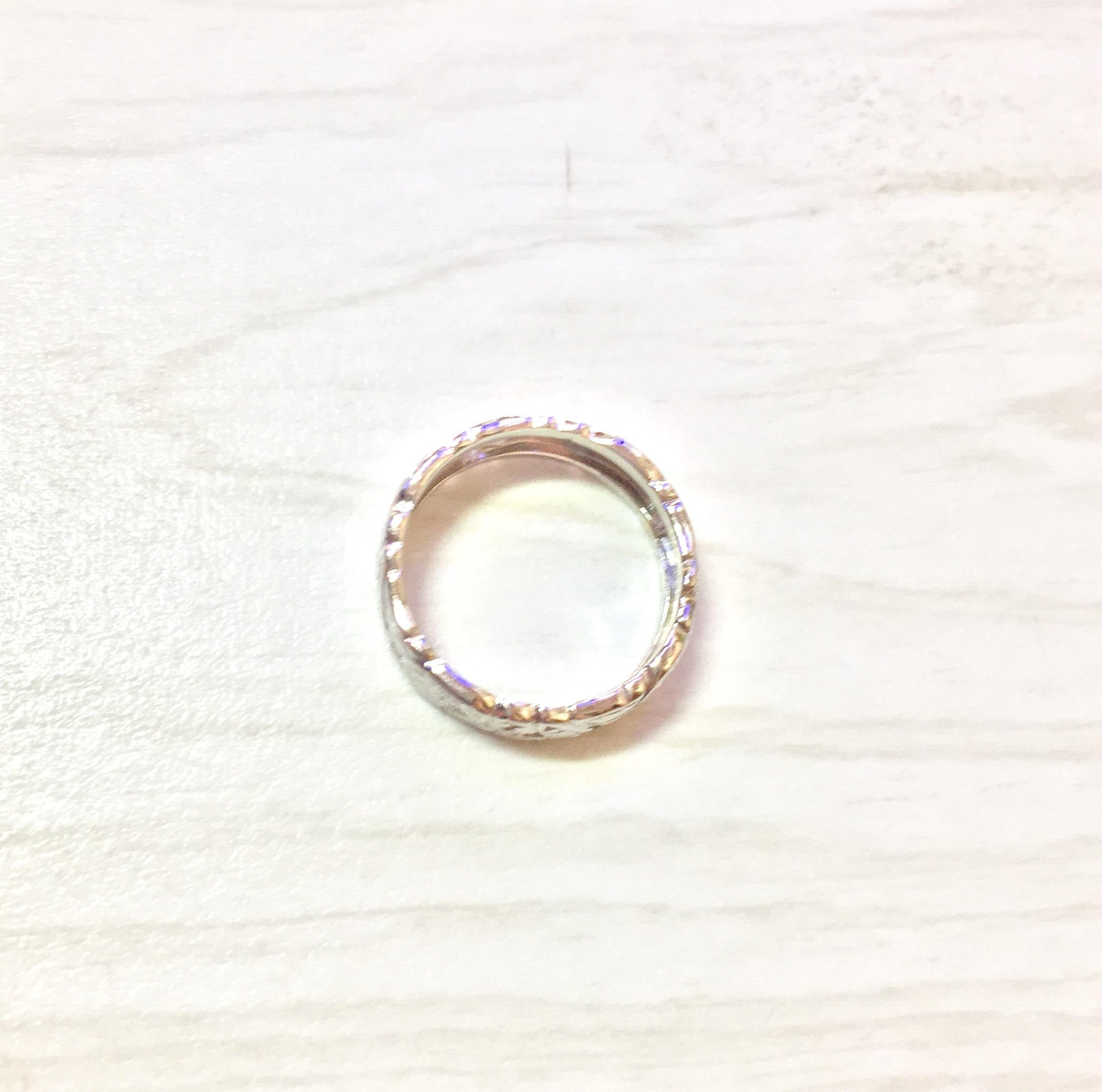 Platinum Floral Wedding Band | Platinum Wedding Ring | Floral Filagree | Anniversary Gift | Vintage Engagement | Engraved Platinum Ring |