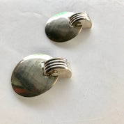 Vintage Sterling Silver Taxco Clip On Earrings | Silver Taxco Jewelry | Minimalist Earrings | Clip On Earrings | Vintage Silver Jewelry |