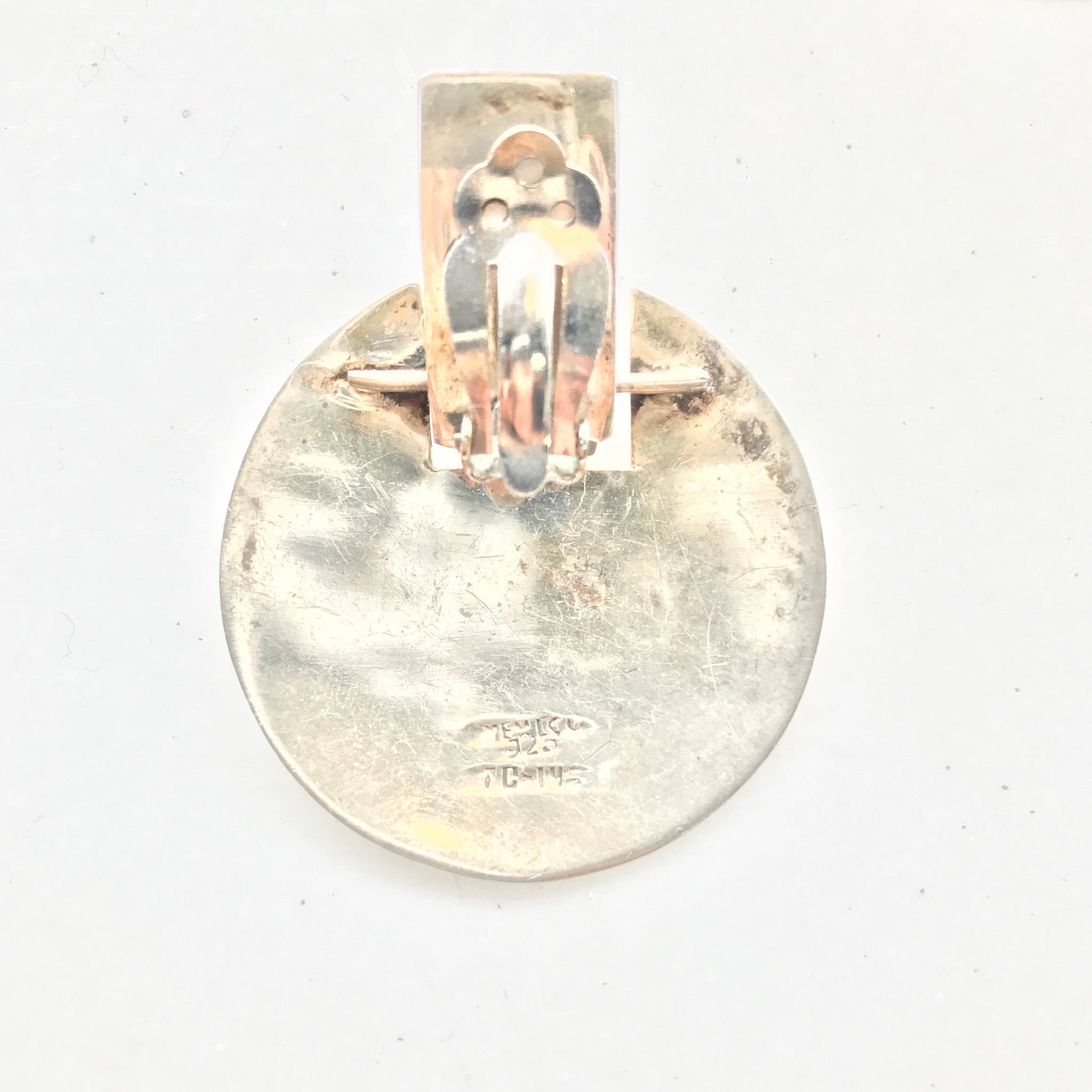 Vintage Sterling Silver Taxco Clip On Earrings | Silver Taxco Jewelry | Minimalist Earrings | Clip On Earrings | Vintage Silver Jewelry |