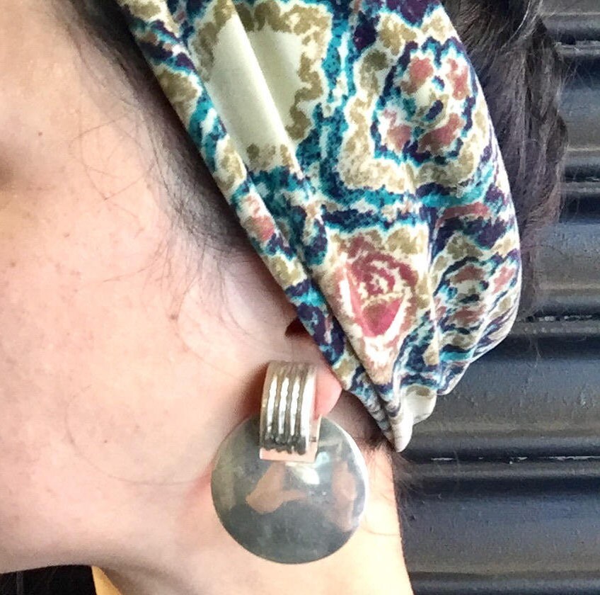 Vintage Sterling Silver Taxco Clip On Earrings | Silver Taxco Jewelry | Minimalist Earrings | Clip On Earrings | Vintage Silver Jewelry |