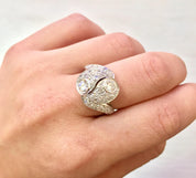 Platinum and Diamond Art Deco Engagement Ring | Vintage Engagement | Diamond Ring | Platinum Jewelry | Art Deco Ring | estate jewelry |Gift