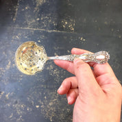 Antique Sugar Sifting Spoon | Sterling Silver | Pierced Spoon | Early 1900's | Vintage Silverware | Housewarming Gift | Manchester Silver