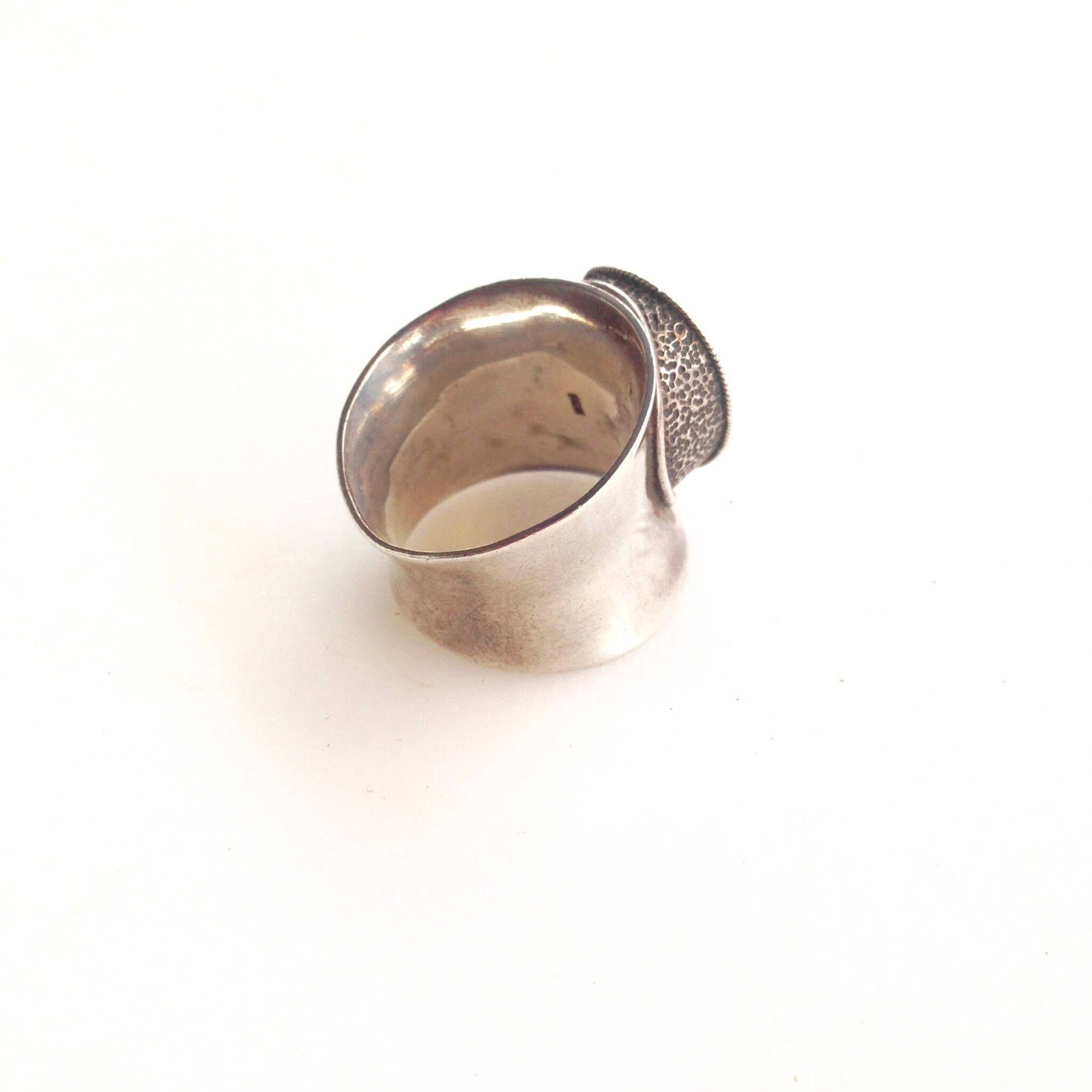 Vintage Face Ring | 925 Silver | Happy face | Antique Silver | Vintage Jewlery | Large Ring | moon face | cosmic | sterling silver