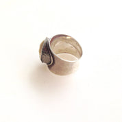 Vintage Face Ring | 925 Silver | Happy face | Antique Silver | Vintage Jewlery | Large Ring | moon face | cosmic | sterling silver
