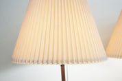Mid century lamps | set of lamps | mcm lamp | lighting | vintage | wooden lamp | pair of lamps | retro shades | Mid century modern | cube
