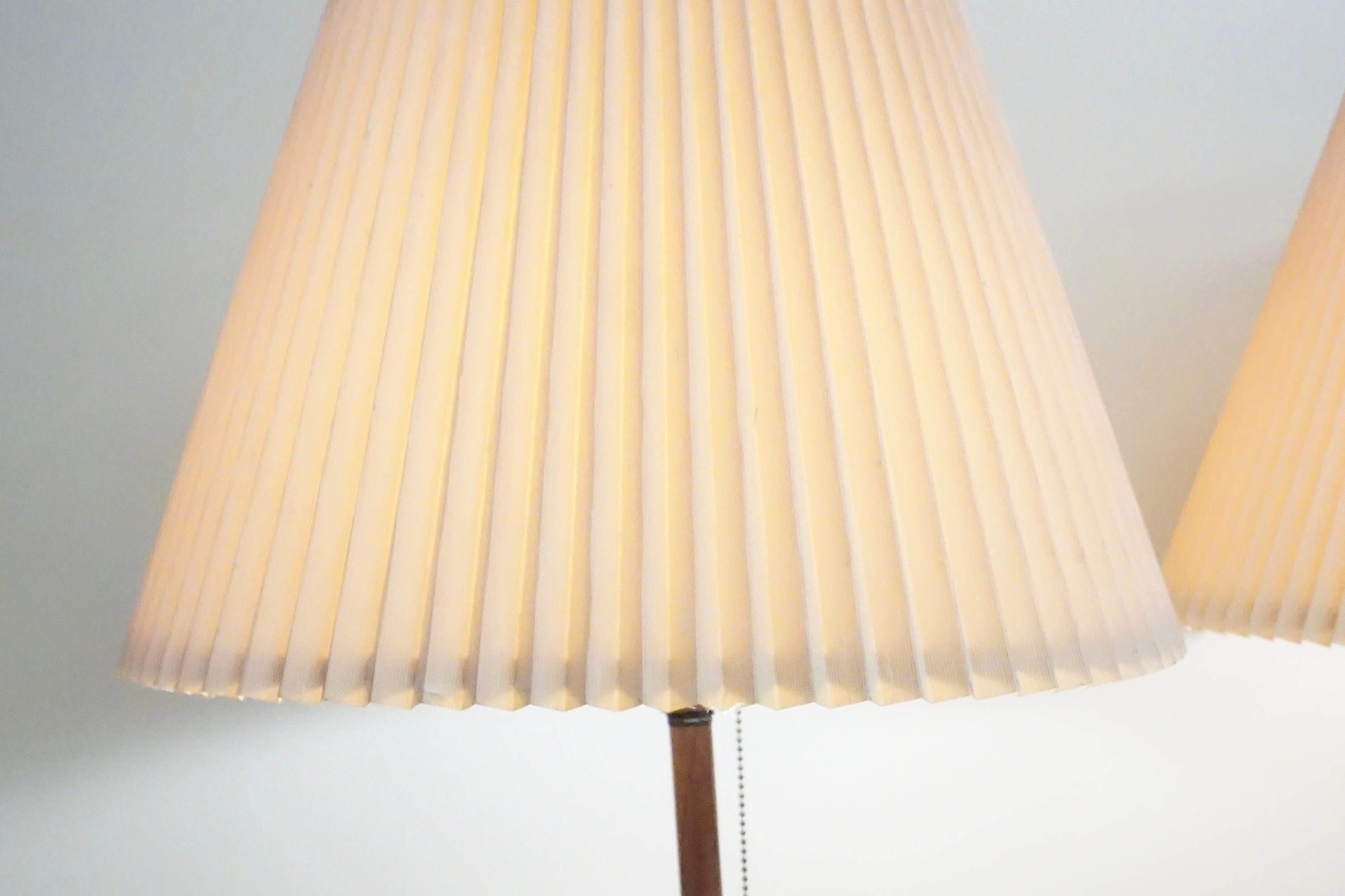Mid century lamps | set of lamps | mcm lamp | lighting | vintage | wooden lamp | pair of lamps | retro shades | Mid century modern | cube