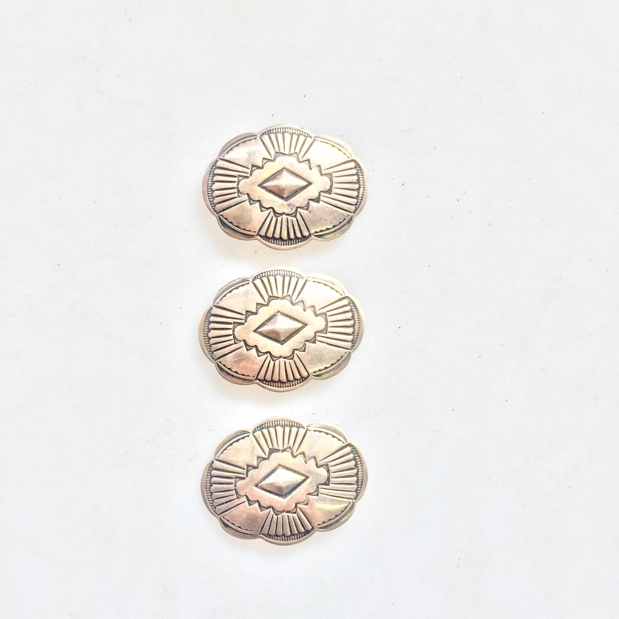 Sterling Silver Concho Buckle | Vintage Boho | Concho Clip | Hippie | Southwestern | Bolo Tie | Jewelry | Belt Clip | craft | vintage | 925