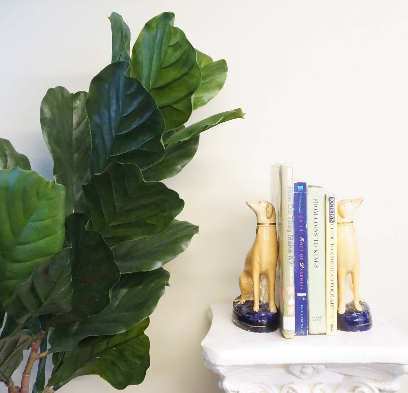 Antique bookends | greyhounds | Mantle piece | 1800s | ceramic dog | dog lover gift | vintage | cobalt and white | books | bookends | dogs