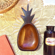 Vintage Wooden Pineapple Bowl | Pineapple Trinket Dish | Catch All Dish | Boho Home | Home Decor | Midcentury Modern Decor | Wooden Dish