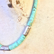Vintage Turquoise Necklace | Bohemian Jewelry | Vintage Jewelry | Sterling Silver | 925 | Boho Jewelry | Handmade | Gift For Her | Silver