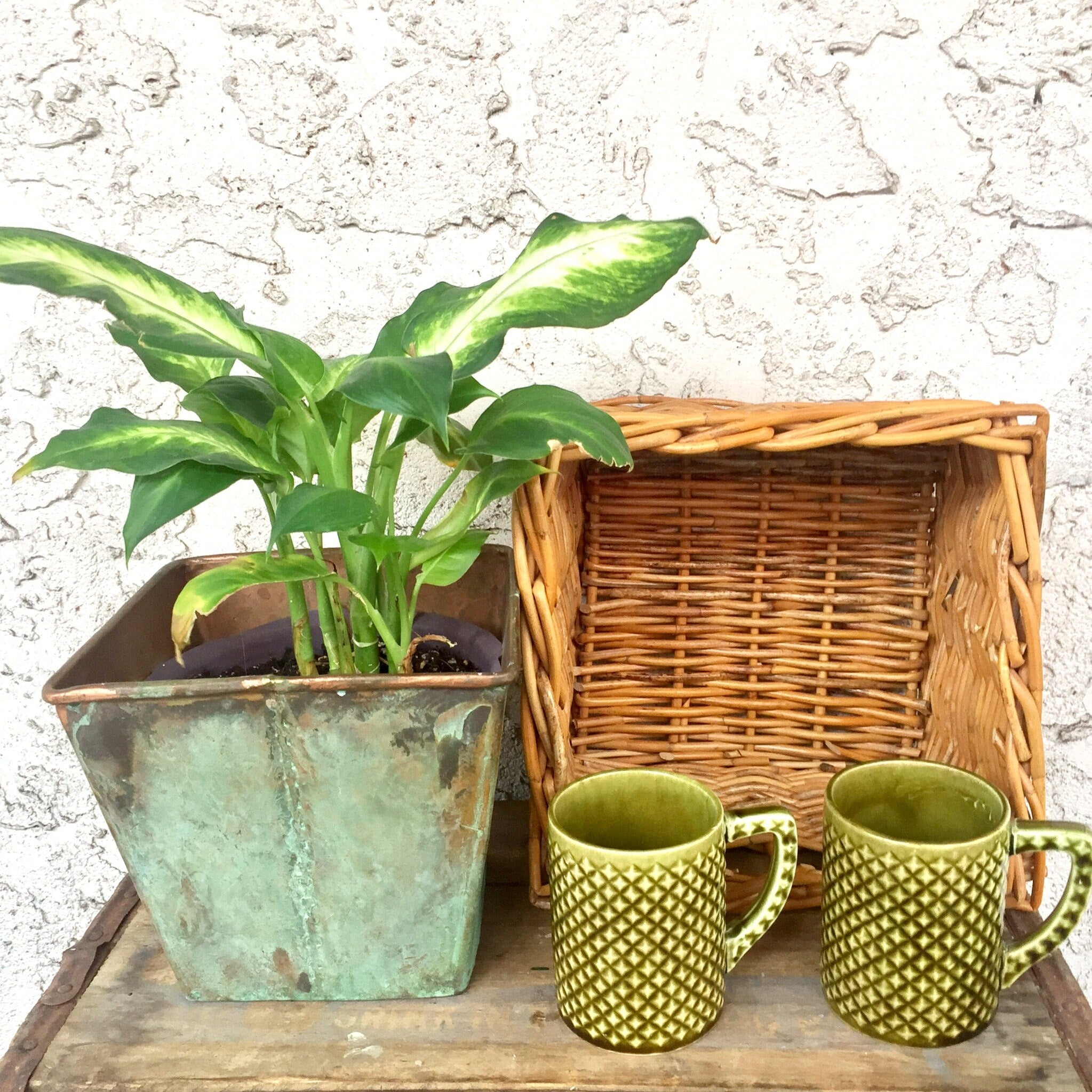 Vintage Holt Howard Mugs | Midcentury Modern | MCM | Green | Vintage Mugs | Drink ware | Ceramic Mugs | Gift For Her | Housewarming Gift